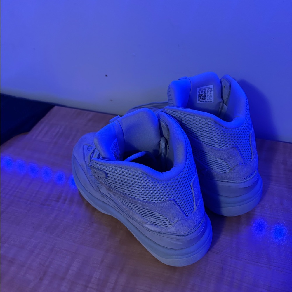 Yeezy DSRT White and Blue boots